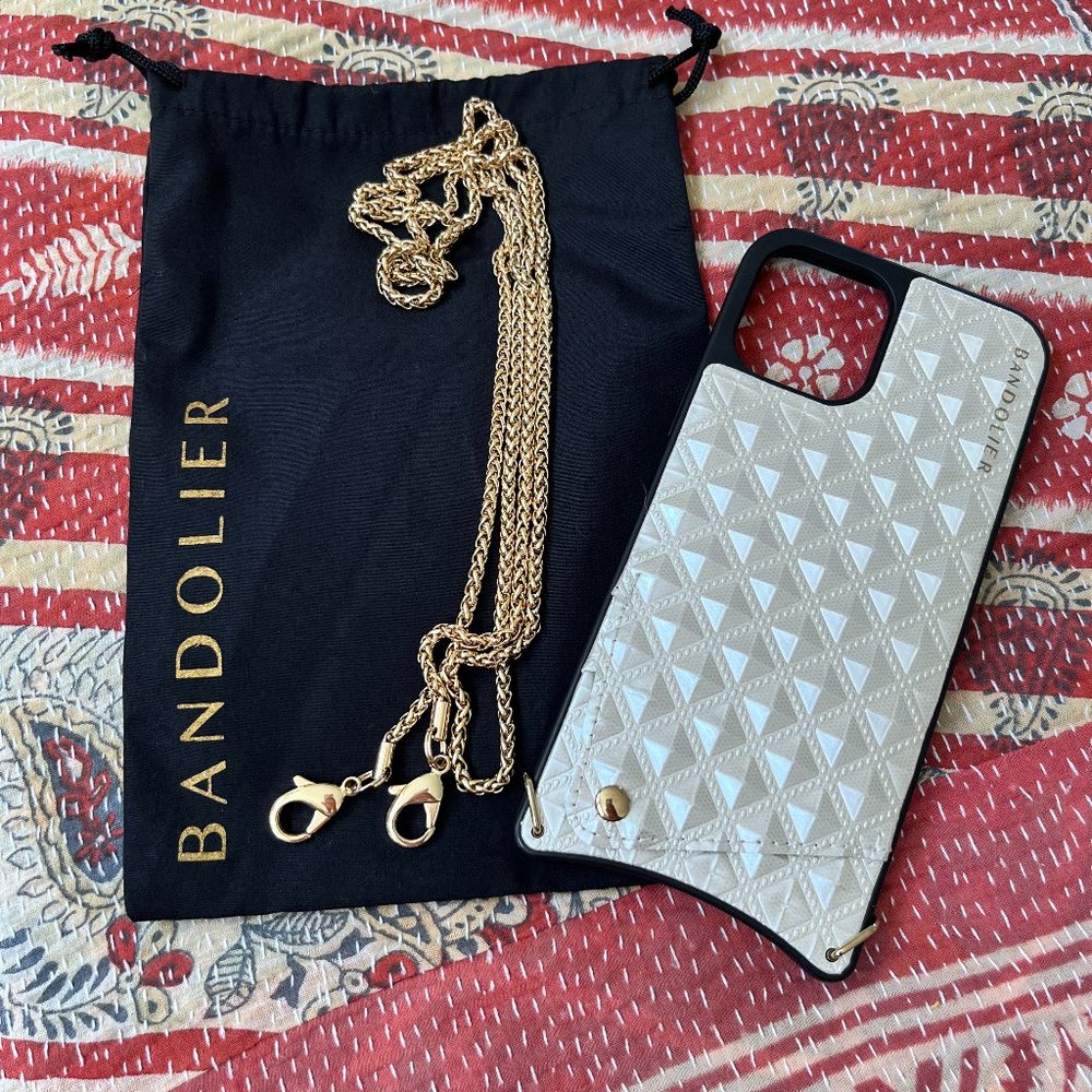 Bandolier Shiela iPhone 12 Max Pro case w/ chain